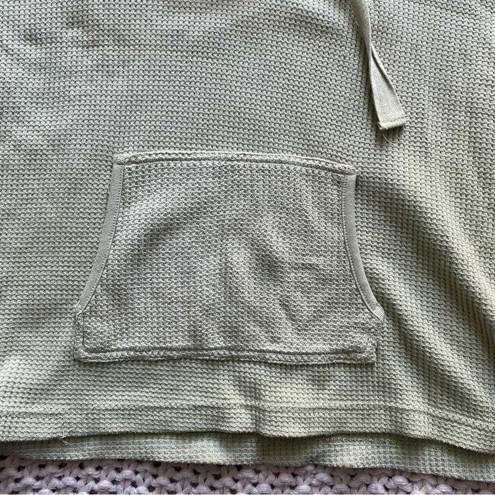 Telluride clothing green waffle knit hoodie - Picture 6 of 6
